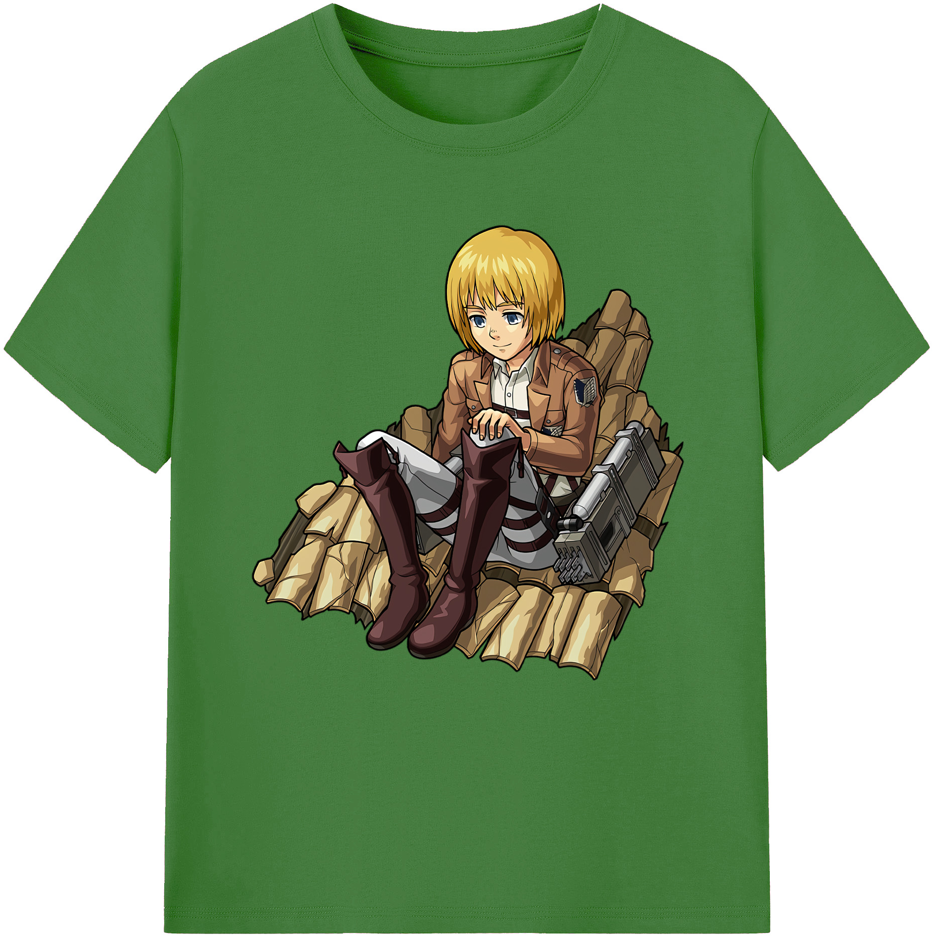 （画像用） 進撃の巨人 アルミン·アルレルト Attack on Titan Armin Arlert レディースカジュアルプリントTシャツ（綿100％）
